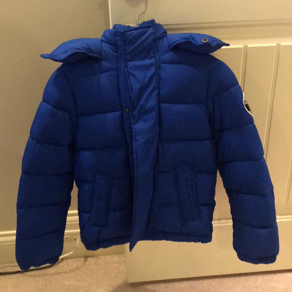 Boys blue abercrombie kids puffer cost